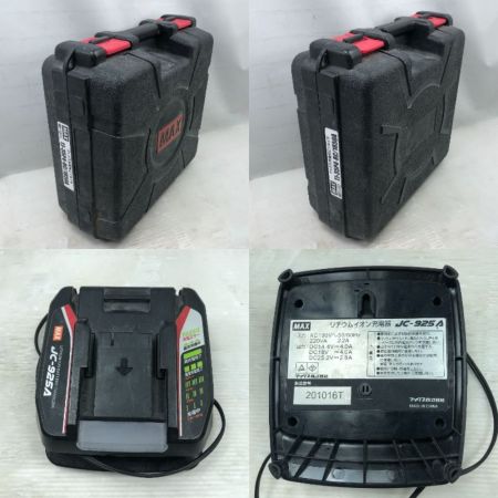  MAX マックス 工具関連用品 充電式ピンネイラ 充電器・充電池2個・ケース付 コードレス式 TJ-35P4 レッド