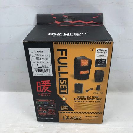  Di-Vaiz 工具関連用品 電熱ベスト モバイルバッテリーセット LLサイズ 未使用品(S) 2204AZ ブラック