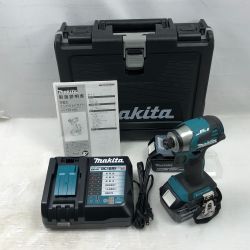 ◇◇ MAKITA マキタ 締め付け工具 インパクトドライバ 充電器・充電池2個・ケース付 TD173DRGX ブルー Bランク