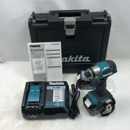  MAKITA マキタ 締め付け工具 インパクトドライバ 充電器・充電池2個・ケース付 TD173DRGX ブルー