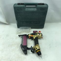 ◇◇ HITACHI 日立 工具 エアツール 50ｍｍ高圧タッカ N5004HMF ブラック Cランク