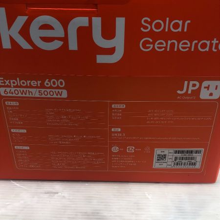  Jackery 工具関連用品 ポータブル電源 未使用品(S) 本体のみ JE-600A オレンジ