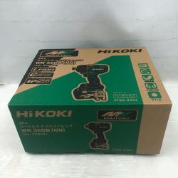 ◇◇ HiKOKI ハイコーキ 締め付け工具 インパクトレンチ 未使用品(S) 本体のみ コードレス式 WR36DD(NN) グリーン Sランク