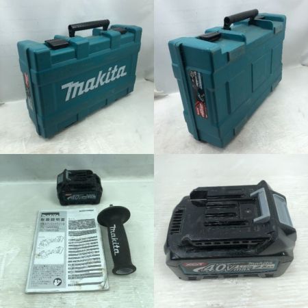  MAKITA マキタ 研磨工具 ディスクグラインダー 充電器・充電池1個・ケース付 コードレス式 40v GA009G ブルー