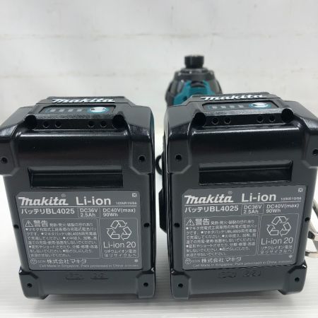  MAKITA マキタ 締め付け工具 インパクトドライバ 未使用品(S) 付属品完備 コードレス式 40v TD002GRDX ブルー