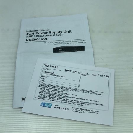  NSS AHDワンケーブル 未使用品(S) 本体のみ NSE904AVP ブラック