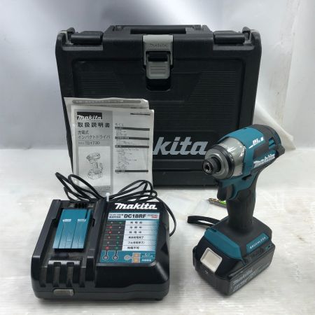  MAKITA マキタ 締め付け工具 インパクトドライバ 充電器・充電池1個・ケース付 TD173D ブルー