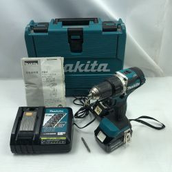 ◇◇ MAKITA マキタ 締め付け工具 ドライバドリル 充電器・充電池2個・ケース付 DF484DRGX ブルー Cランク