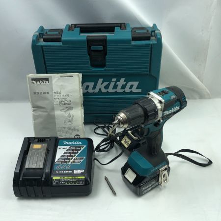 MAKITA マキタ 締め付け工具 ドライバドリル 充電器・充電池2個・ケース付 DF484DRGX ブルー