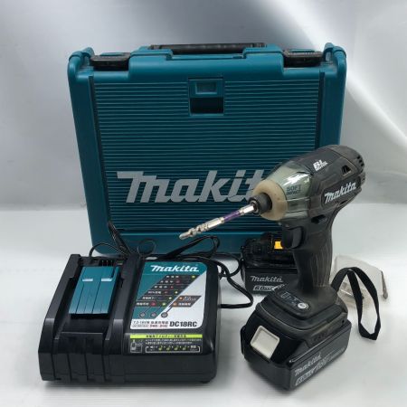  MAKITA マキタ 締め付け工具 ソフトインパクトドライバ 充電器・充電池2個・ケース付 コードレス式 TS141DRGXB ブラック