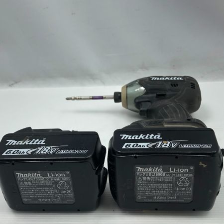  MAKITA マキタ 締め付け工具 ソフトインパクトドライバ 充電器・充電池2個・ケース付 コードレス式 TS141DRGXB ブラック