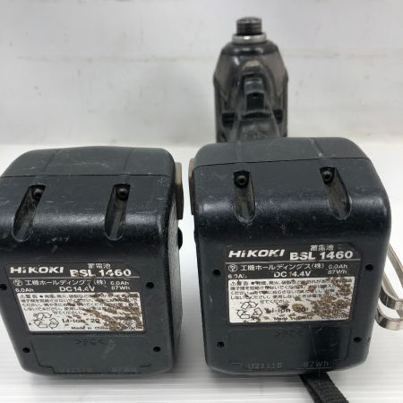  HiKOKI ハイコーキ 締め付け工具 インパクトドライバ 充電器・充電池2個・ケース付 コードレス式 WH14DDL2 ブラック