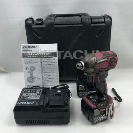 HiKOKI ハイコーキ 締め付け工具 インパクトドライバ 充電器・充電池2個・ケース付 WH14DDL2 パープル