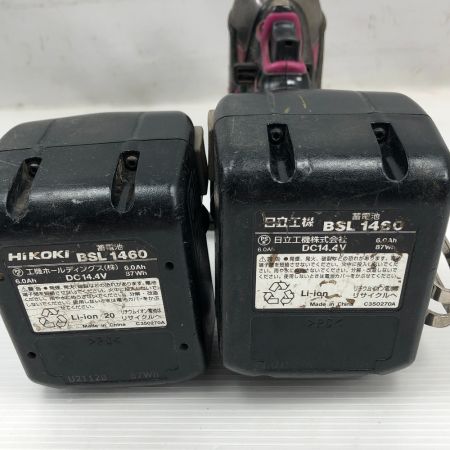  HiKOKI ハイコーキ 締め付け工具 インパクトドライバ 充電器・充電池2個・ケース付 WH14DDL2 パープル
