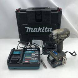 ◇◇ MAKITA マキタ 締め付け工具 インパクトドライバ 充電器・充電池2個・ケース付 TD001GRDX ブルー Cランク