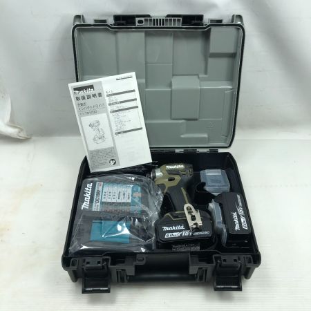  MAKITA マキタ 工具 インパクトドライバ 未使用品(S) 付属品完備 コードレス式 TD173DRGXO オリーブ