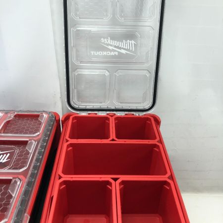  Milwaukee ツールBOX PACKOUT 引き出し収納 3段 48-22-8443 レッド