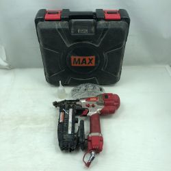 ◇◇ MAX マックス 工具 エアツール スーパーネイラ ケース付 高圧 HA-50F1 レッド Cランク