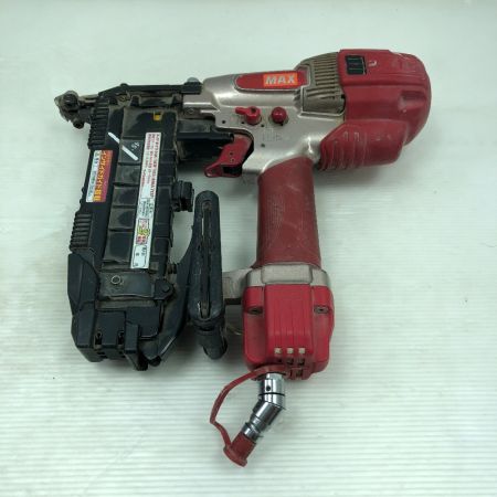  MAX マックス 工具 エアツール スーパーネイラ ケース付 高圧 HA-50F1 レッド