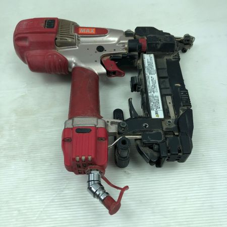  MAX マックス 工具 エアツール スーパーネイラ ケース付 高圧 HA-50F1 レッド