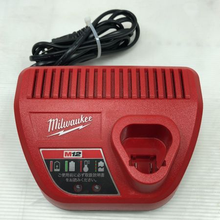  Milwaukee 締め付け工具 インパクトレンチ 充電器・充電池2個付 コードレス式 M12FRAIWF12 レッド