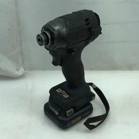  HiKOKI ハイコーキ 工具 インパクトドライバー 充電池1個付 コードレス式 WH12DCA ブラック