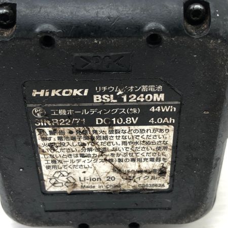  HiKOKI ハイコーキ 工具 インパクトドライバー 充電池1個付 コードレス式 WH12DCA ブラック