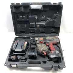  MAX マックス 工具 鉄筋結束機リバータイア 充電器・充電池2個・ケース付 通電確認のみ RB-440T レッド Cランク