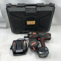  MAX マックス 工具 鉄筋結束機リバータイア 充電器・充電池1個・ケース付 通電確認のみ RB-610T レッド Cランク