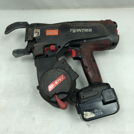  MAX マックス 工具 鉄筋結束機リバータイア 充電器・充電池1個・ケース付 通電確認のみ RB-610T レッド