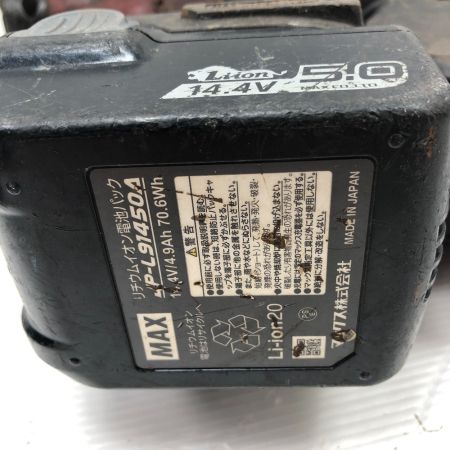  MAX マックス 工具 鉄筋結束機リバータイア 充電器・充電池1個・ケース付 通電確認のみ RB-610T レッド