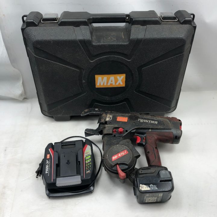 【中古】MAX　鉄筋結束機　RB-399A　ケース＋充電器＋バッテリ1個＋取扱説明書【ハンズクラフト熊本けやき通り店】【店頭取引限定】 マックス 鉄筋結束機リバータイア RB-399A-B2C 15A/40A 電動工具