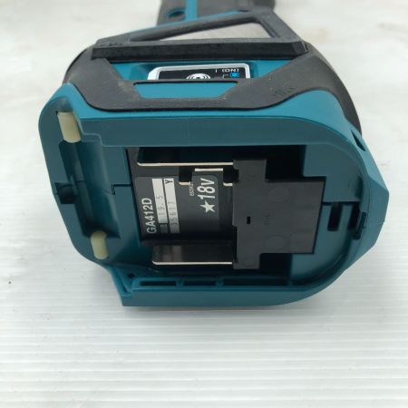  MAKITA マキタ 工具 ディスクグラインダー 充電器・充電池1個・ケース付 コードレス式 GA412D ブルー