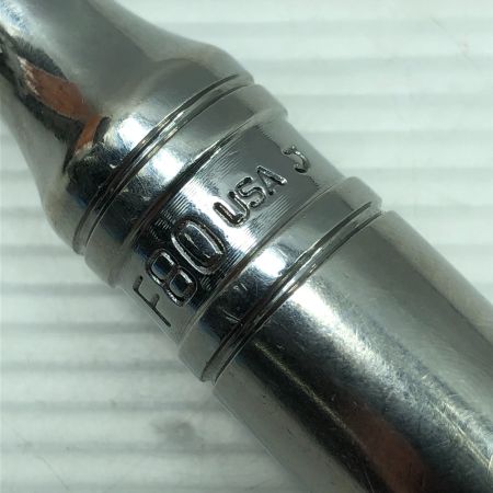  Snap-on スナップオン 工具 ハンドツール ラチェットハンドル 本体のみ F80 シルバー