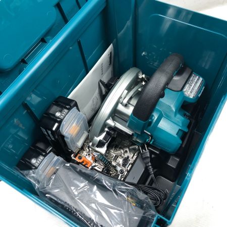  MAKITA マキタ 工具 丸のこ 未使用品(S) 充電器・充電池2個・ケース付 コードレス式 HS631DGXS ブルー