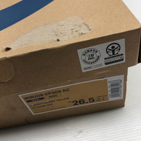  asics アシックス 工具 安全靴 未使用品(S) 本体のみ 26.5 CP308AC ブラック