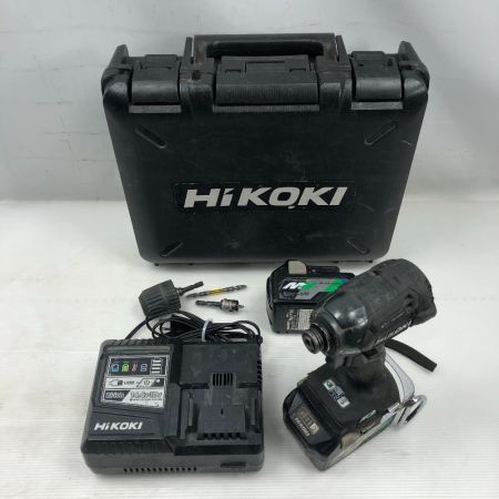  HiKOKI ハイコーキ 工具 インパクトドライバ 充電器・充電池2個・ケース付 WH18DDL2 ブラック