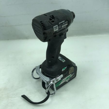  HiKOKI ハイコーキ 工具 インパクトドライバ 充電器・充電池2個・ケース付 WH18DDL2 ブラック