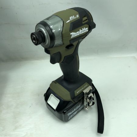  MAKITA マキタ 工具 インパクトドライバ 未使用品(S) 充電器・充電池1個・ケース付 コードレス式 TD173D オリーブ