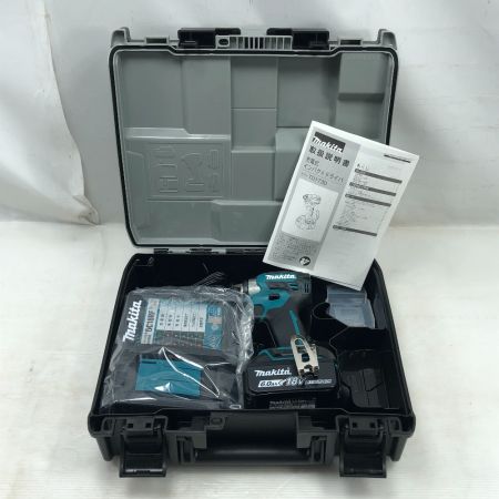  MAKITA マキタ 工具 インパクトドライバ 未使用品(S) 充電器・充電池1個・ケース付 TD173D ブルー