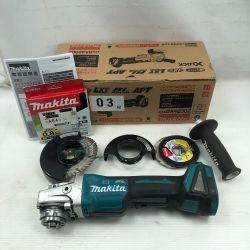 ◇◇ MAKITA マキタ 工具 ディスクグラインダー 本体のみ コードレス式　砥石付き GA420D ブルー Cランク