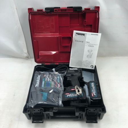  MAKITA マキタ 工具 インパクトドライバ 未使用品(S) 付属品完備 コードレス式 40v TD002GRDXB ブラック