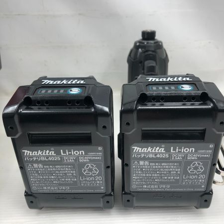  MAKITA マキタ 工具 インパクトドライバ 未使用品(S) 付属品完備 コードレス式 40v TD002GRDXB ブラック