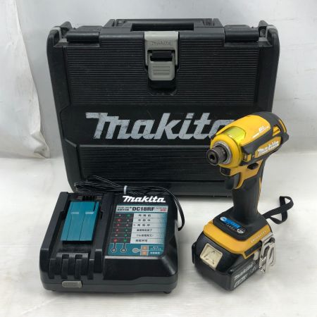  MAKITA マキタ 工具 インパクトドライバ 充電器・充電池1個・ケース付 コードレス式 TD172D イエロー