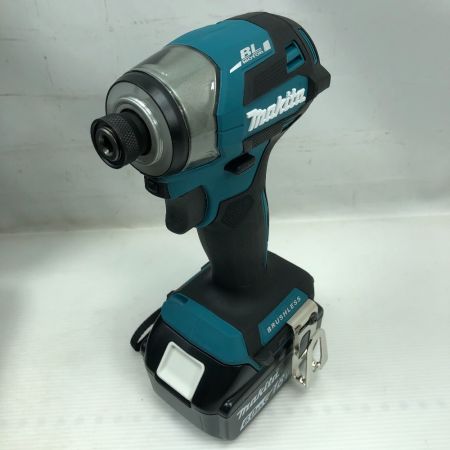  MAKITA マキタ 工具 インパクトドライバ 未使用品(S) 充電器・充電池1個・ケース付 TD173D ブルー