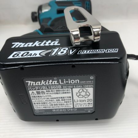  MAKITA マキタ 工具 インパクトドライバ 未使用品(S) 充電器・充電池1個・ケース付 TD173D ブルー