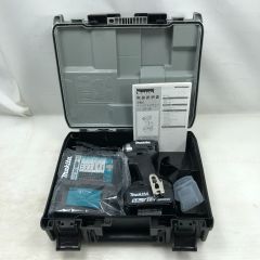  MAKITA マキタ 工具 インパクトドライバ 未使用品(S) 充電器・充電池1個・ケース付 コードレス式 TD173D ブラック Sランク