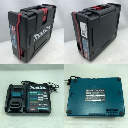 MAKITA マキタ 工具 インパクトドライバ 充電器・充電池2個・ケース付 コードレス式 40v TD002G ブルー