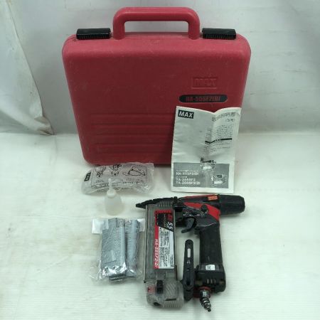  MAX マックス 工具 エアツール フィニッシュネイラ ケース付 高圧 HA-55SF2 レッド