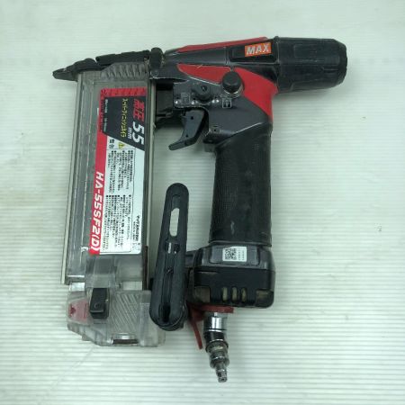  MAX マックス 工具 エアツール フィニッシュネイラ ケース付 高圧 HA-55SF2 レッド